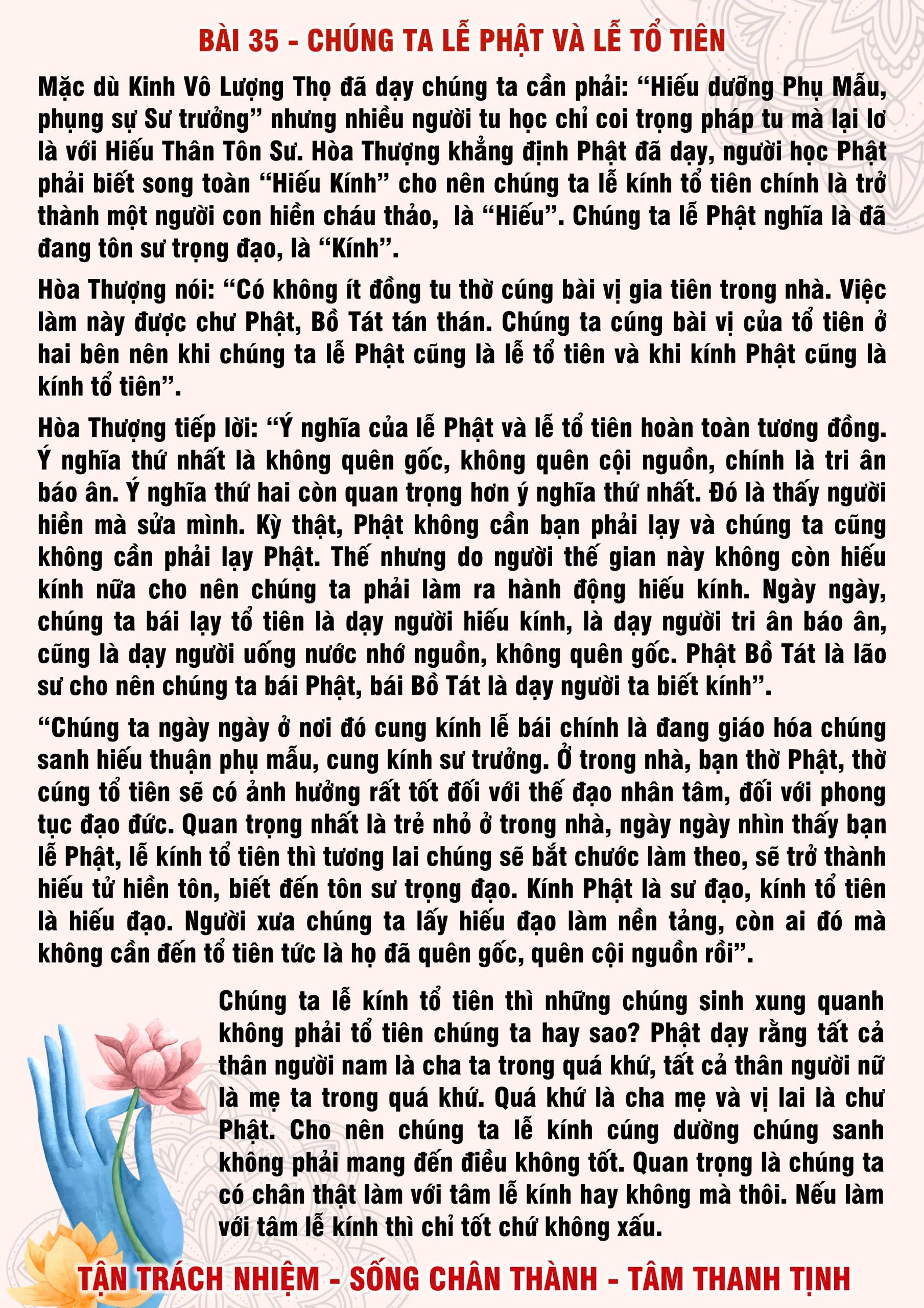 35 · PHTT - Chúng Ta Lễ Phật Và Lễ Tổ Tiên - 35